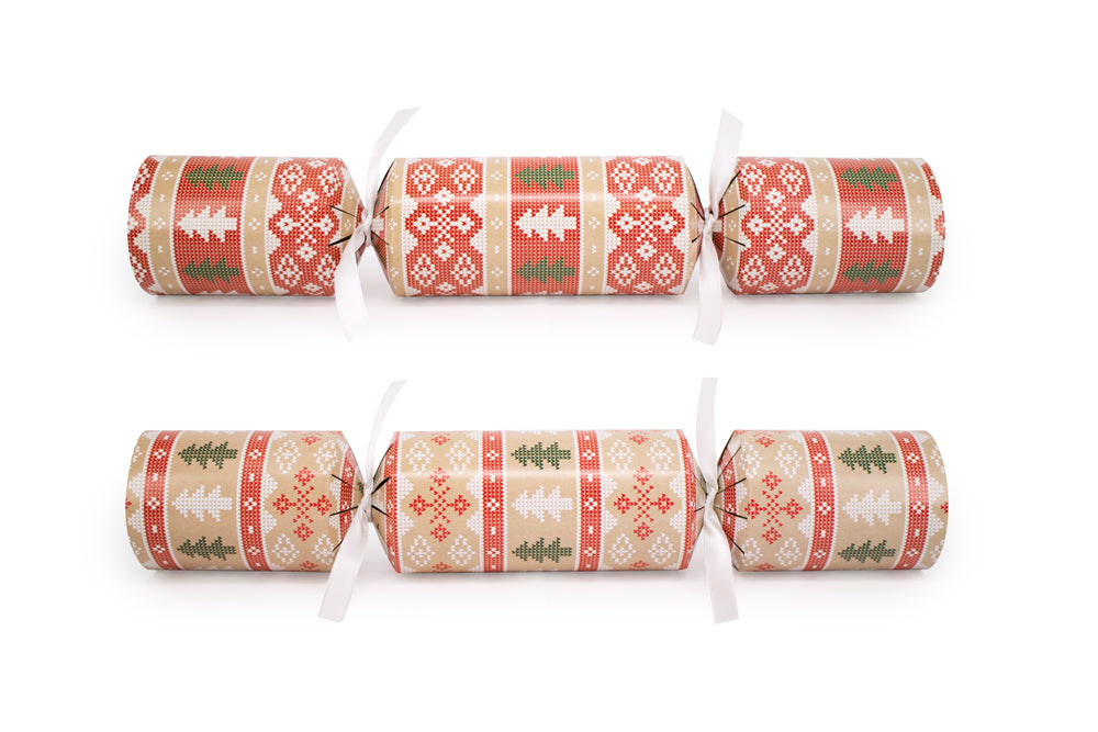 Xmas Knit 12in Cracker (12pcs) FSC Mix