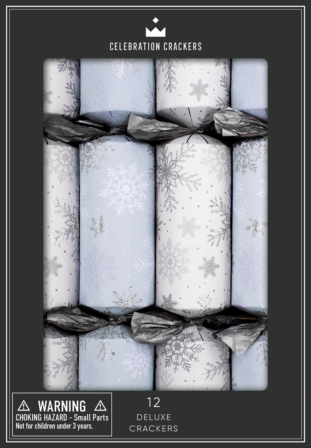 Icy Snowflake 12in Cracker (12pcs) FSC Mix - PACK 6
