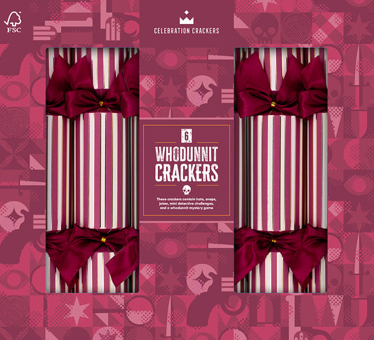 Whodunnit 13in Cracker (6pcs) FSC Mix - PACK 6