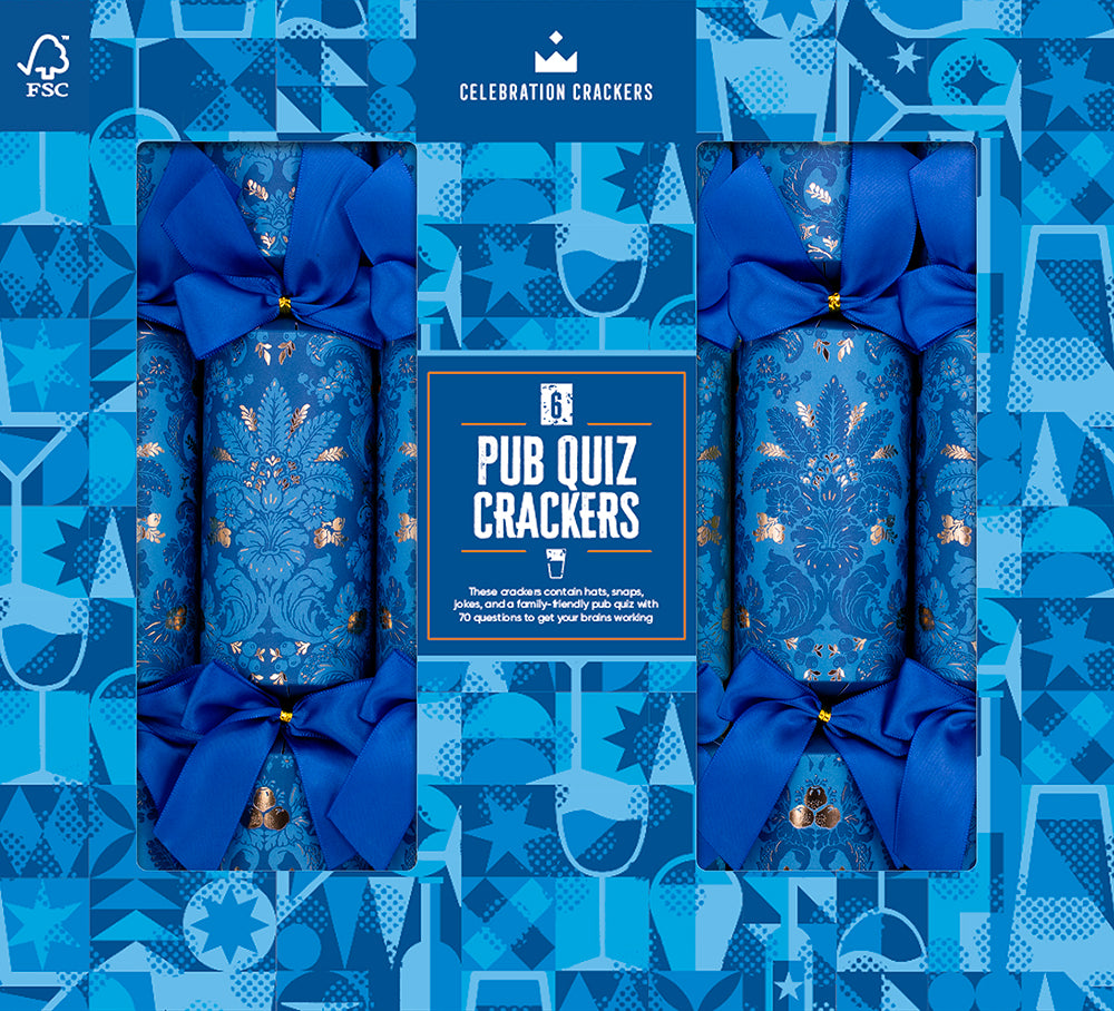 Pub Quiz 13in Cracker (6pcs) FSC Mix - PACK 6