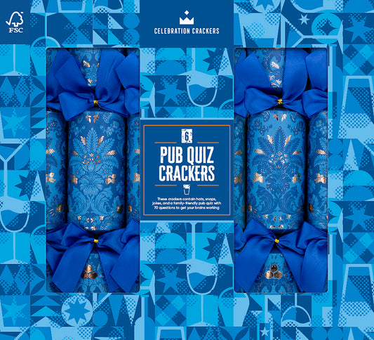 Pub Quiz 13in Cracker (6pcs) FSC Mix - PACK 6