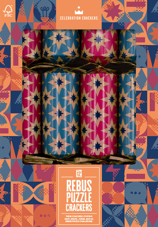 Rebus Puzzles 12in Cracker (12pcs) FSC Mix - PACK 6