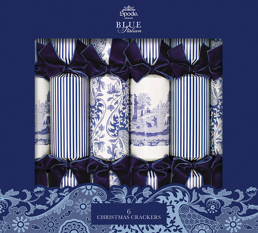 Spode Blue Italian 13in Cracker (6pcs) FSC Mix - PACK 6