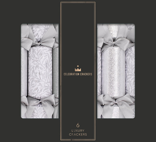 Frosted Leaves 13in Cracker (6pcs) FSC Mix - PACK 6