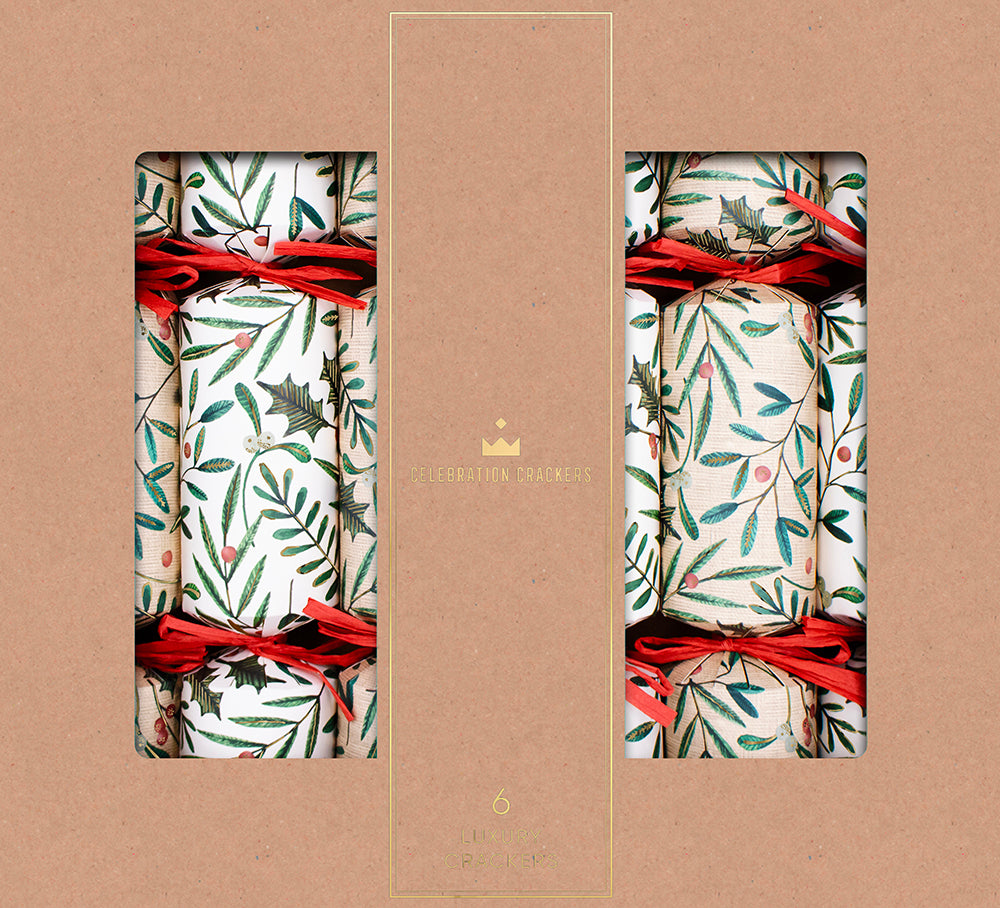 Jolly Holly 13in Cracker (6pcs) FSC Mix - PACK 6