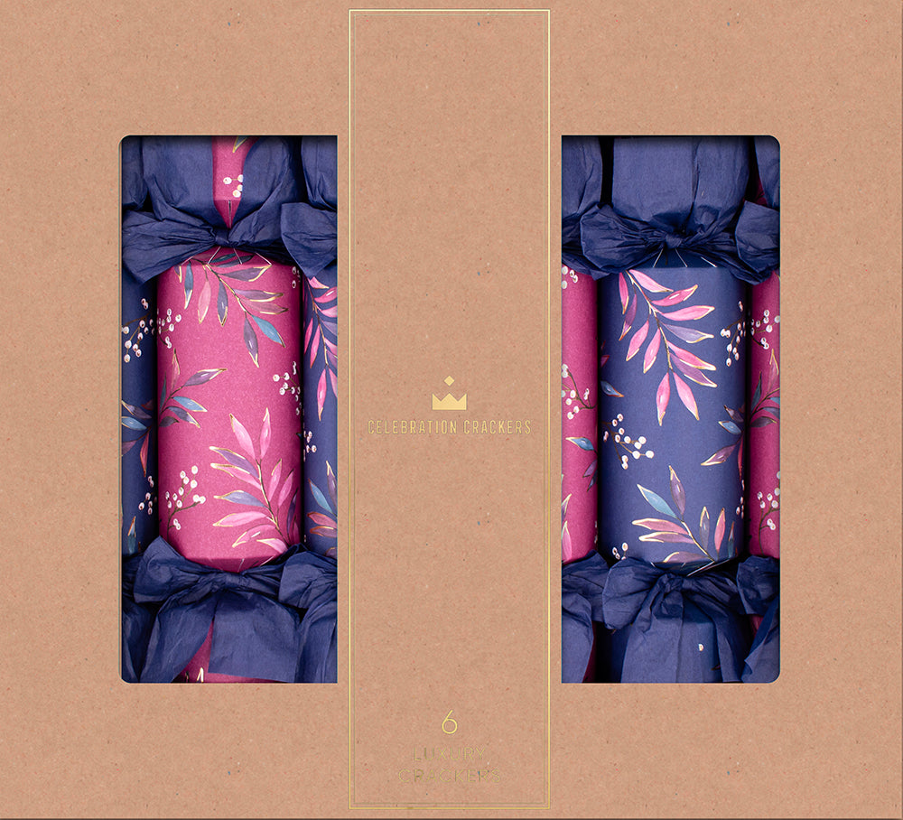 Navy Sprig 13in Cracker (6pcs) FSC Mix - PACK 6