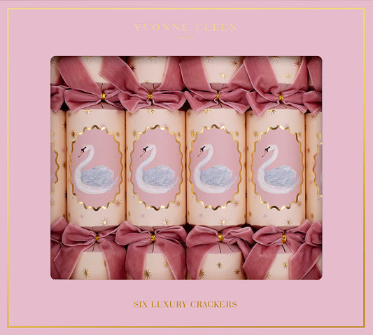 Yvonne Ellen Pink Swan 13in Cracker (6pcs) FSC Mix - PACK 6