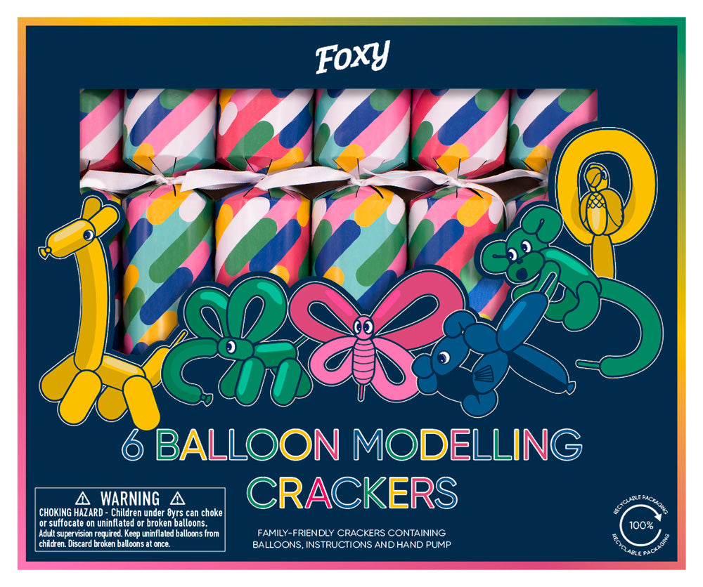 Bright Balloon Modelling 12in Cracker (6pcs) FSC Mix PACK 6