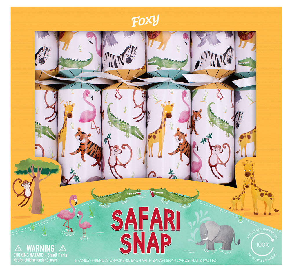 Safari Snap 12in Cracker (6pcs) FSC Mix PACK 6