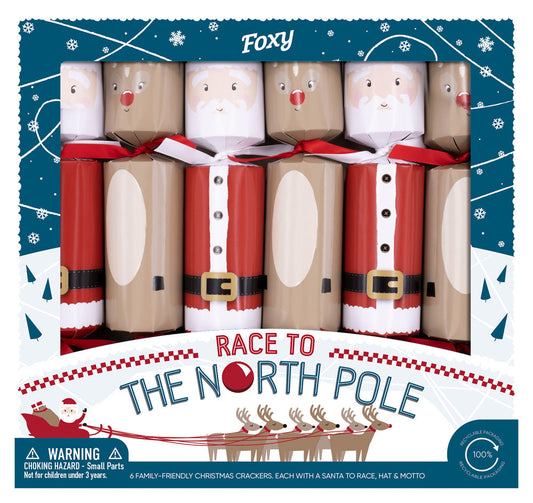 Race to the North Pole 12in Cracker (6pcs) FSC Mix PACK 6